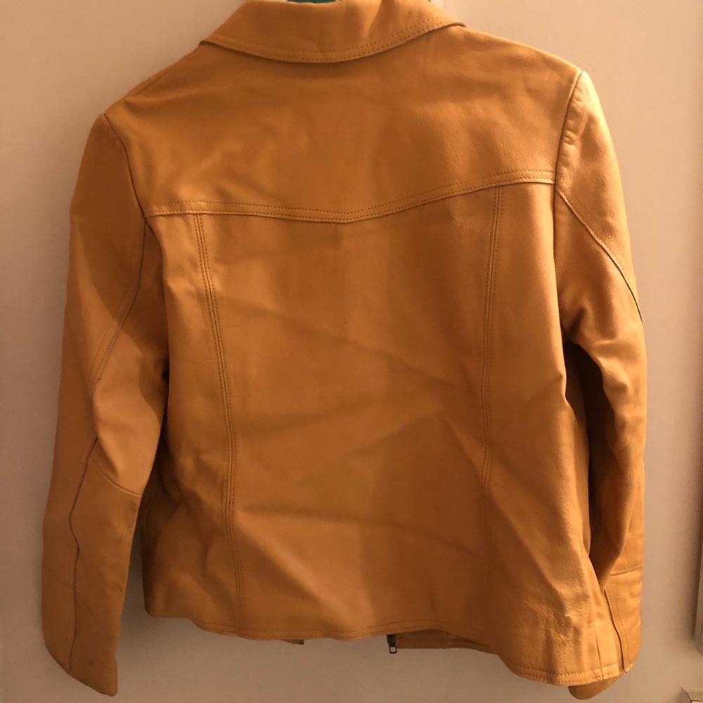 Tan Leather Jacket - Picture 7 of 8